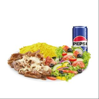 Talerz Kebab z serem Rice, Pepsi 0,33l