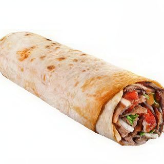 Durum kebab z frytkami