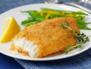 Panierowany Filet z Dorsza + zupa dnia