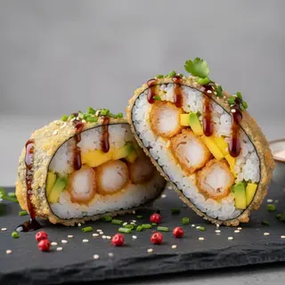 SUSHI BURGER Z KREWETKĄ