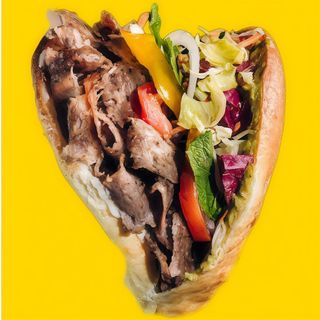 Kebab bułka samo mięso