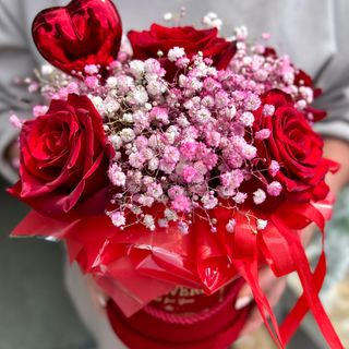 Flowerbox Natura RED ROSE