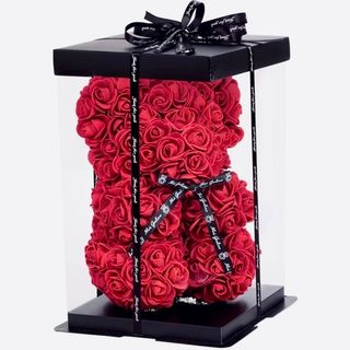 BEAR RED ROSE RED- S