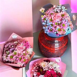 Mini bukiecik kwiatów sezonowych