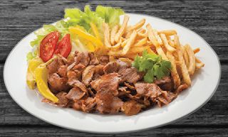 Kebab na talerzu Super Mega