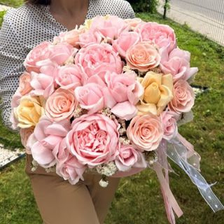 Kwiaty z mydła Flower box Ptasie mkeczko