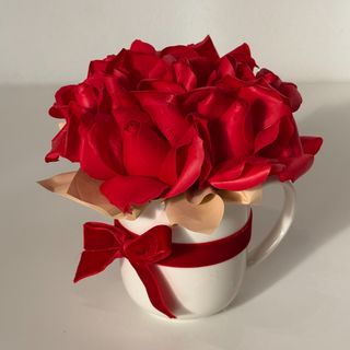 Kubek z mydłanych róż