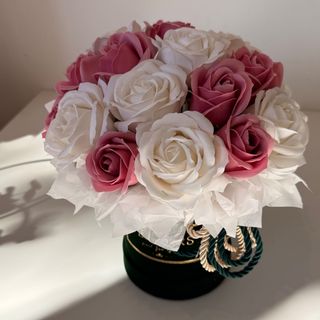 Flowerbox z kwiatami mydlanych Dmuchanie