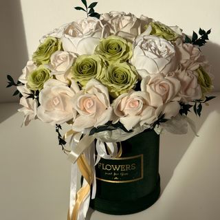 Box z mydłianych kwiatów Fresh