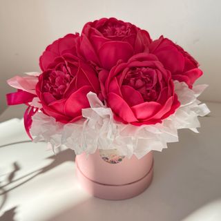 Flowerbox Piwonia z mydła