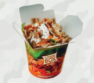Kebab Box samo mięso i frytki mały