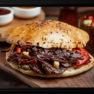 Kebab w Chlebie Tureckim Sredni