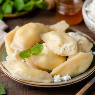 Pierogi z serem na słodko