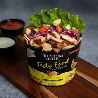 Mega Kebab box ( Bez frytki)