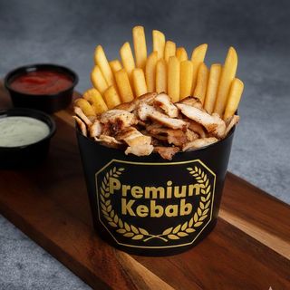 Mega Kebab box ( Bez surówek )