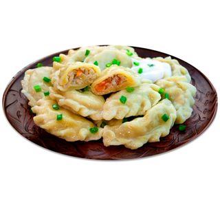 Pierogi z kapustą i grzybami, duża porcja