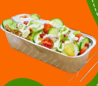 Kapsalon kebab duży