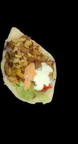 Kebab w bułce z wołowiną