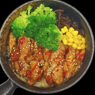 Kurczak teriyaki z ryżem