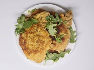 Kotlet drobiowy ryż czosnkowy 