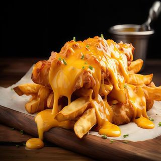 Frytki z serem Mega