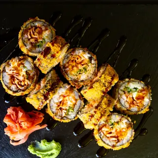 Sushi w tempurze z łososiem