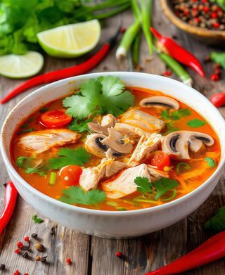 Tom-Yum Chicken soup
