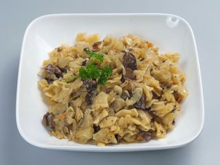 Łazanki z pieczarkami