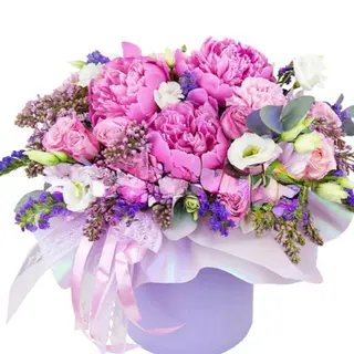 Flowerbox różowe chmury