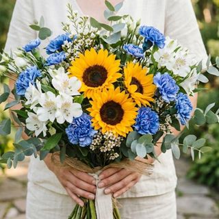 Bukiet słoneczne niebo