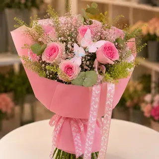 Bukiet Pink Butterfly