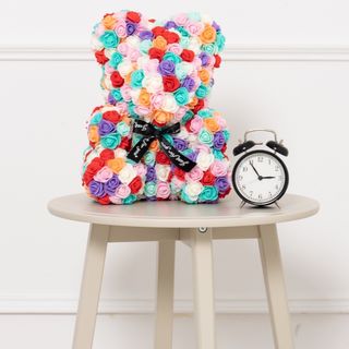 Miś z różyczek rainbow duży 