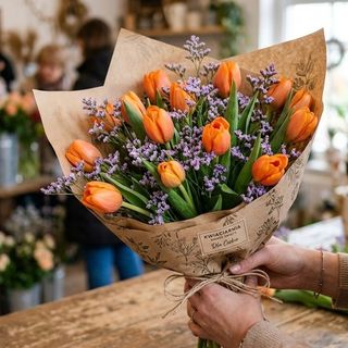 Bukiet dotyk zachodzącego słońca