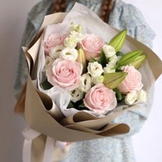 Bukiet subtelna aura różany