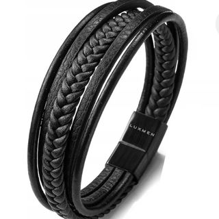 Bransoletka męska skórzana 1