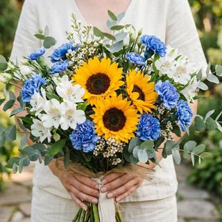 Bukiet słoneczne niebo