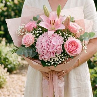 Bukiet różowa harmonia