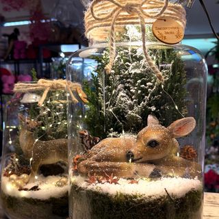 Świąteczny las w szkle XXL