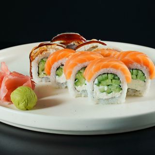 Philadelphia mix z łososem i węgorzem