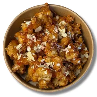 Kurczak deep-fry w sosie kwaśno-słodkim