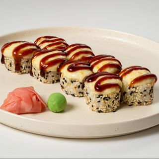 Pieczony roll z węgorzem