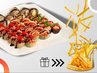 Zestaw Ognisty + Frytki z sosem Cheddar GRATIS