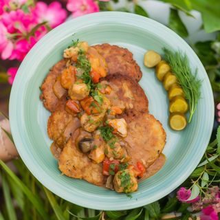 Placki ziemniaczane z kwaśną śmietaną