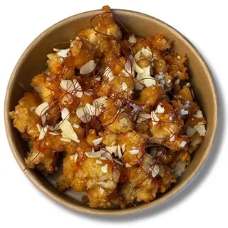 Kurczak deep-fry w sosie kwaśno-słodkim