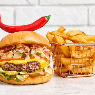 Meksyk Style Burger+ Frytki
