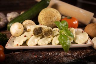 Pierogi z pieczarkami