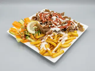 Kebab na talerzu mega