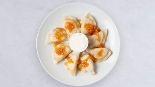 Pierogi z truskawkami (9 szt.)