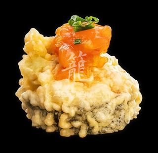 Pieczony łosoś w tempurze