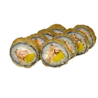 68 Tempura roll z grillowanym łososiem i mango